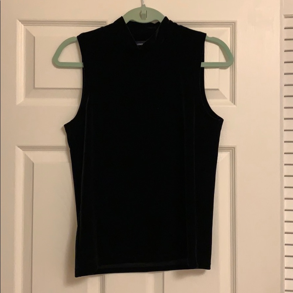 J Crew velvet mock turtleneck, S